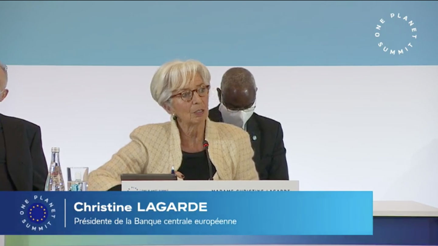 One Planet Summit: Christine LagaRde, « 130 mille milliards de dollars américains c’est la valeur  des services rendus par l’écosystème »