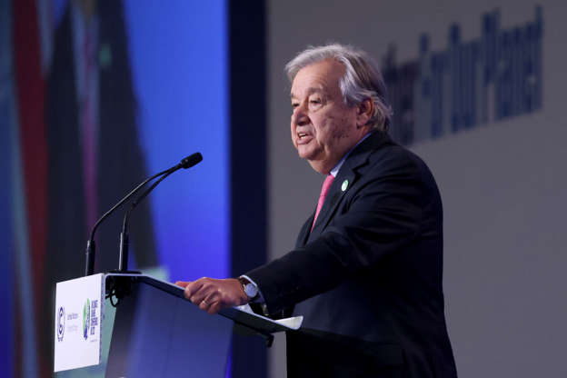 COP26 : António Guterres, « L’armée d’action climatique dirigée par des jeunes est imparable »