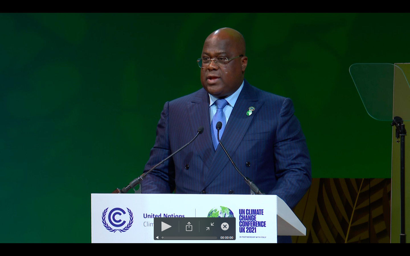 COP26 : Félix Tshisekedi, “cette conférence représente, une opportunité historique pour renforcer nos engagements pour l’Accord de Paris”