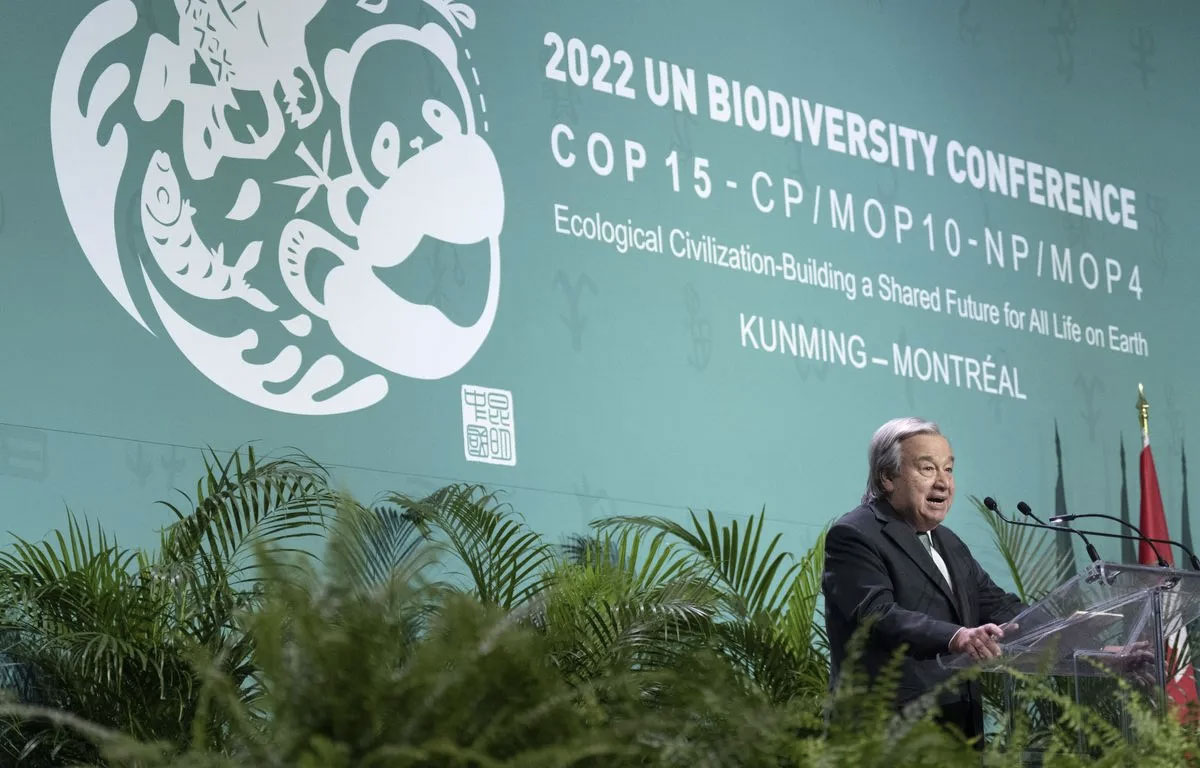 COP 15 : António Guterres invite les nations à faire la paix avec la nature