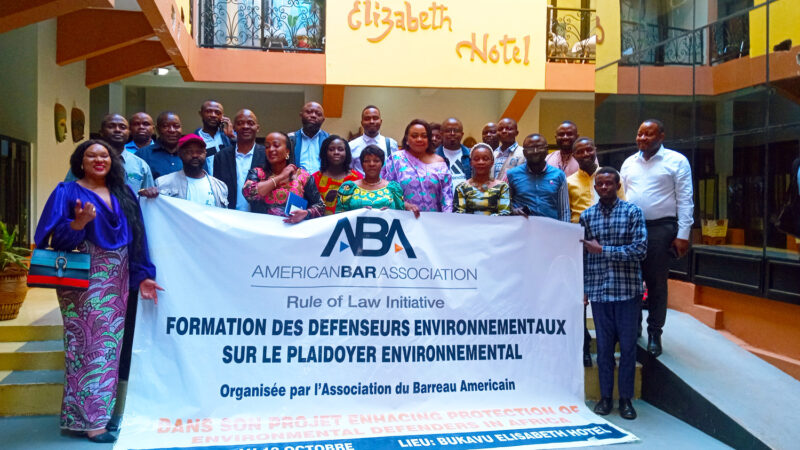 Bukavu : Des défenseurs des droits environnementaux outillés sur l’exercice de leur métier et le plaidoyer efficace