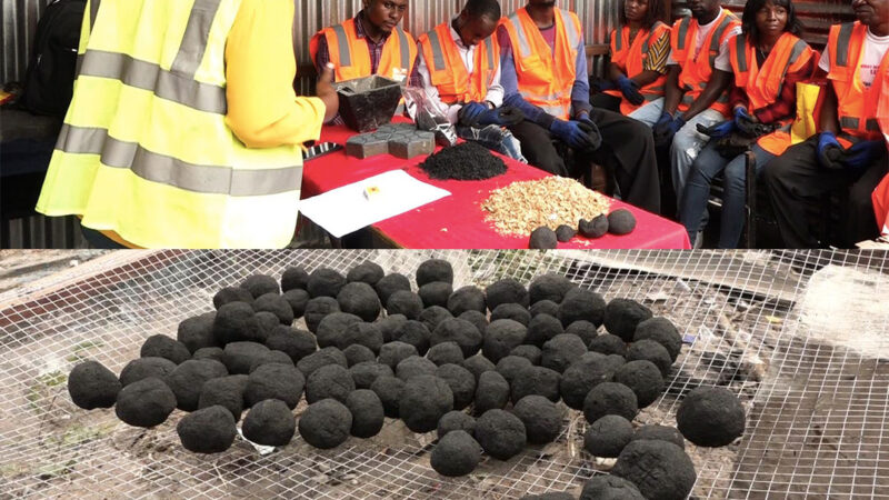 Assainissement : Projet Mbongwana, des jeunes de Kinshasa produisent du charbon écologique expérimental et ouvrent la voie à l&rsquo;entrepreneuriat vert