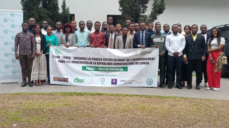 Environnement : JUREC lance la seconde session de formation aux procès fictifs en droit de l&rsquo;environnement à Kinshasa