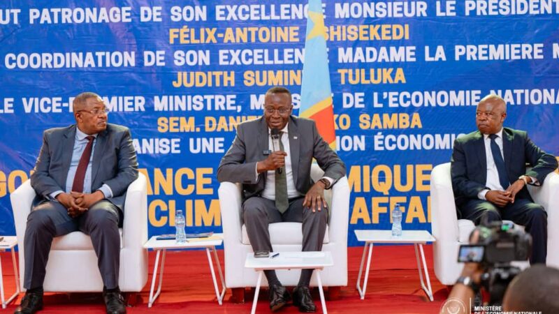 Économie : Mukoko Samba réitère la volonté du gouvernement congolais de limiter les exportations des matières premières à l’état brut