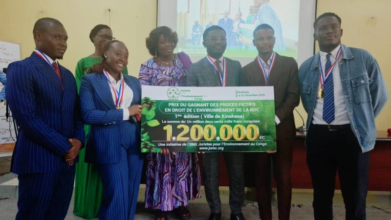 Environnement : L’Université protestante au Congo remporte la finale des procès fictifs sur l’environnement