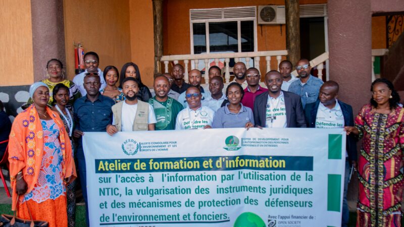 Bunia : Lancement d&rsquo;une série d&rsquo;ateliers pour protéger les défenseurs de l&rsquo;environnement en RDC