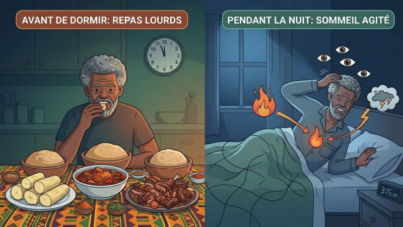 Santé : Trop manger avant de dormir, la raison cachée derrière vos réveils fréquents et votre fatigue matinale